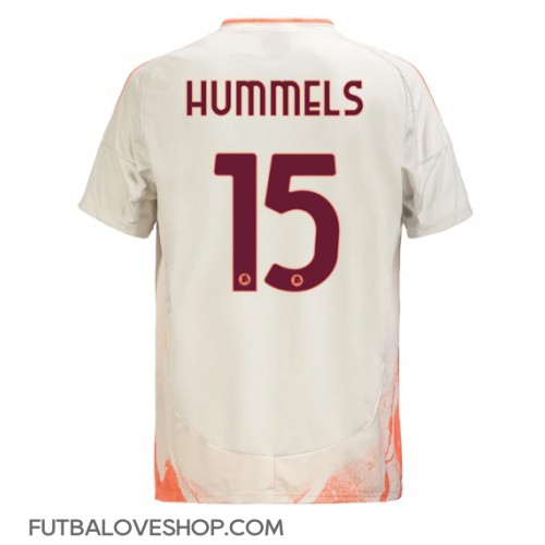 Dres AS Roma Mats Hummels #15 Preč 2024-25 Krátky Rukáv